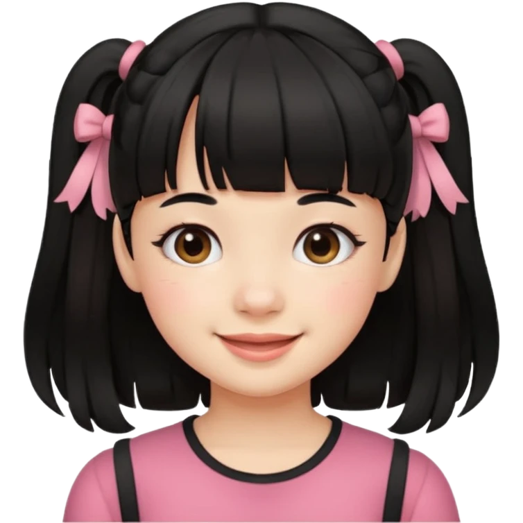 It's a trend setter that gives information about all kinds of skin and beauty, but it's a bit mild with black hair, bangs, and pigtails. It's kind of cute and smiling emoji