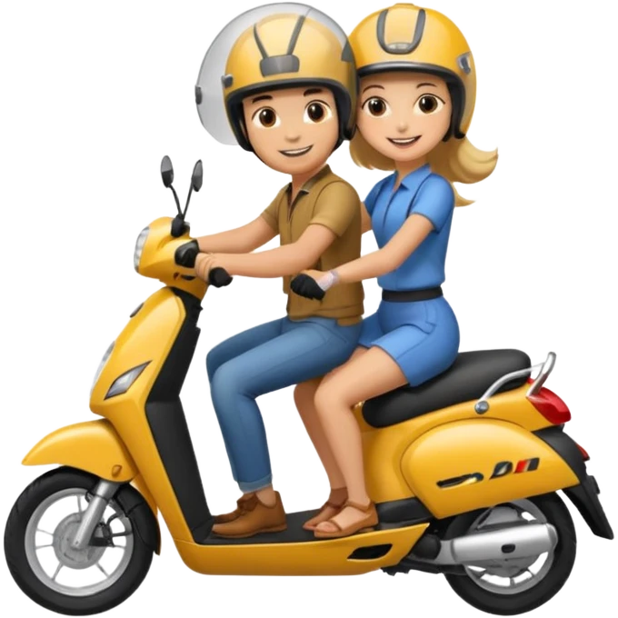 honda dio new byke couple going emoji