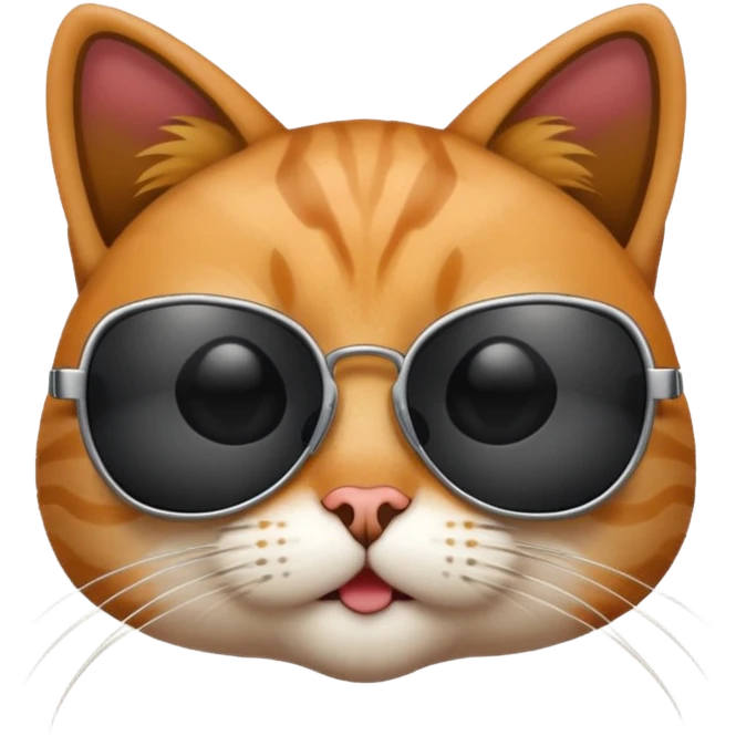 Cat wearing sunglasses emoji