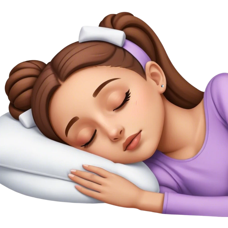 Ariana Grande sleeping emoji