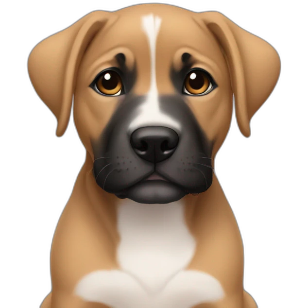 black american stafford puppy emoji