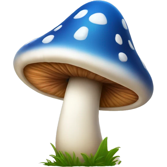 Friendly mushroom emoji