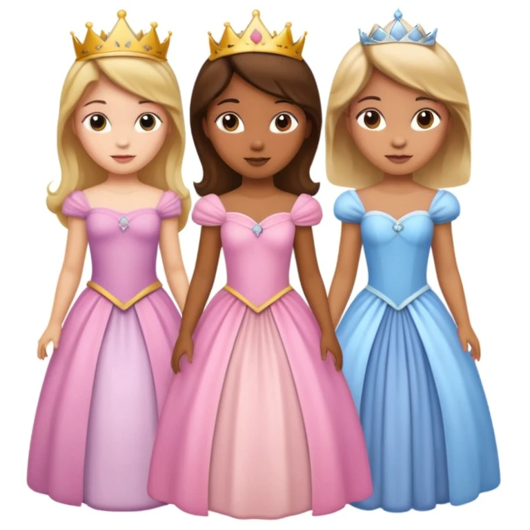 girls in a princess dress emoji