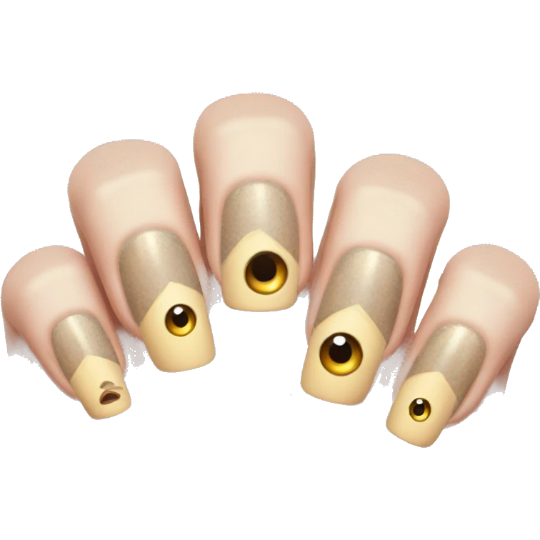 Nails with eyes emoji