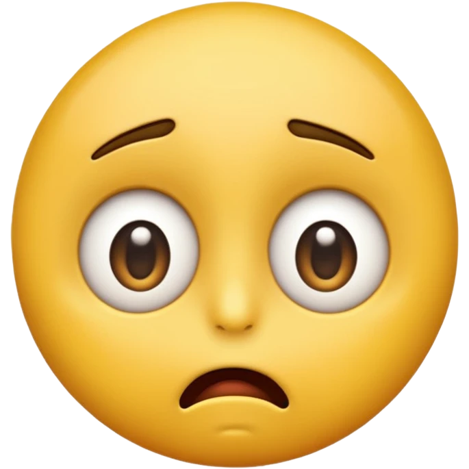 confused yellow faced emoji emoji