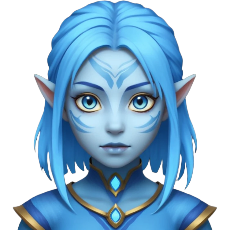 a girl in avatar emoji