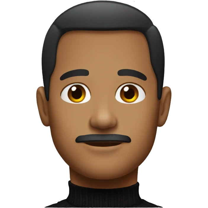 Black turtleneck emoji