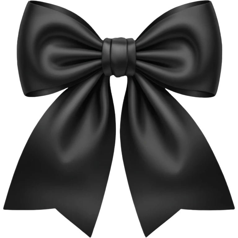 Black bow emoji emoji