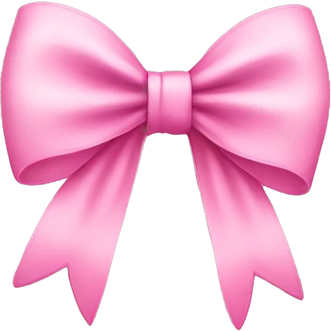 Cute pink bow emoji