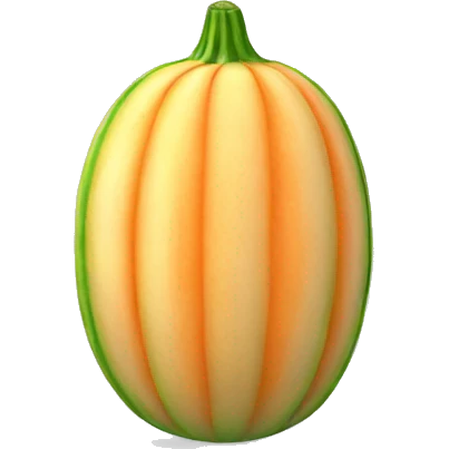 3D muskmelon  emoji