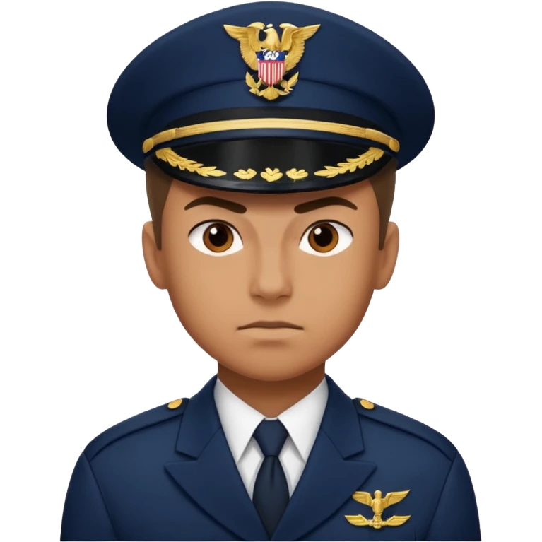 a powerful fighter of the navy emoji