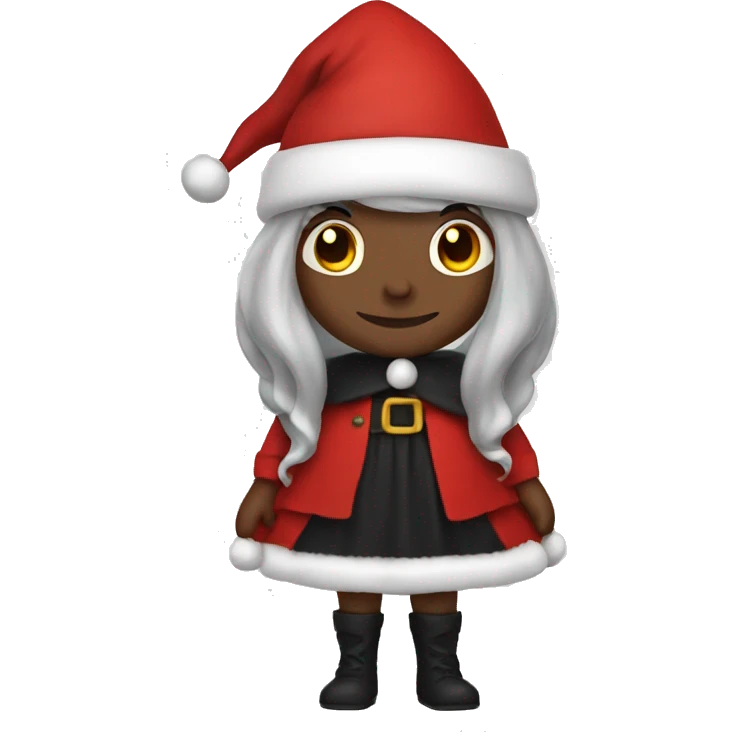 Witch dressed as Santa emoji