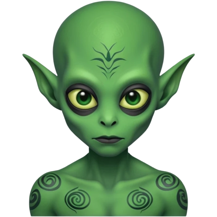ALIEN WITH TATOOES emoji