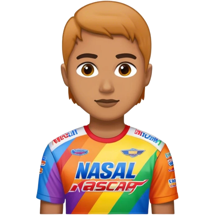gay nascar fan  emoji