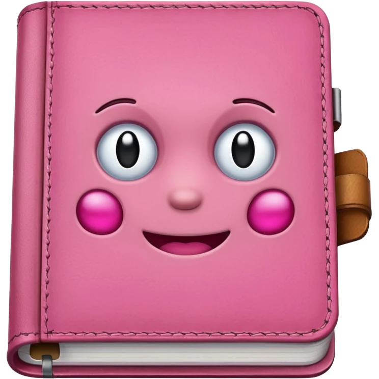 Pink diary emoji