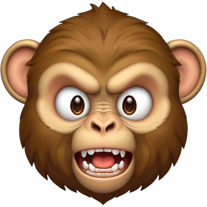 Angry monkey emoji