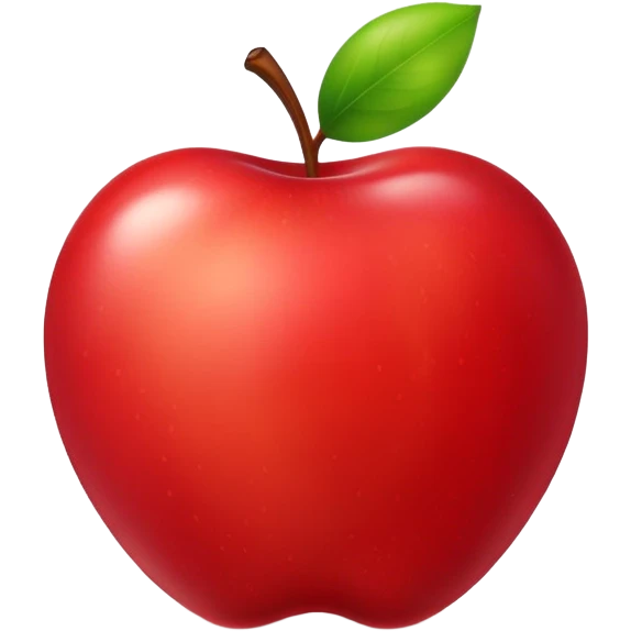 classic red apple emoji
