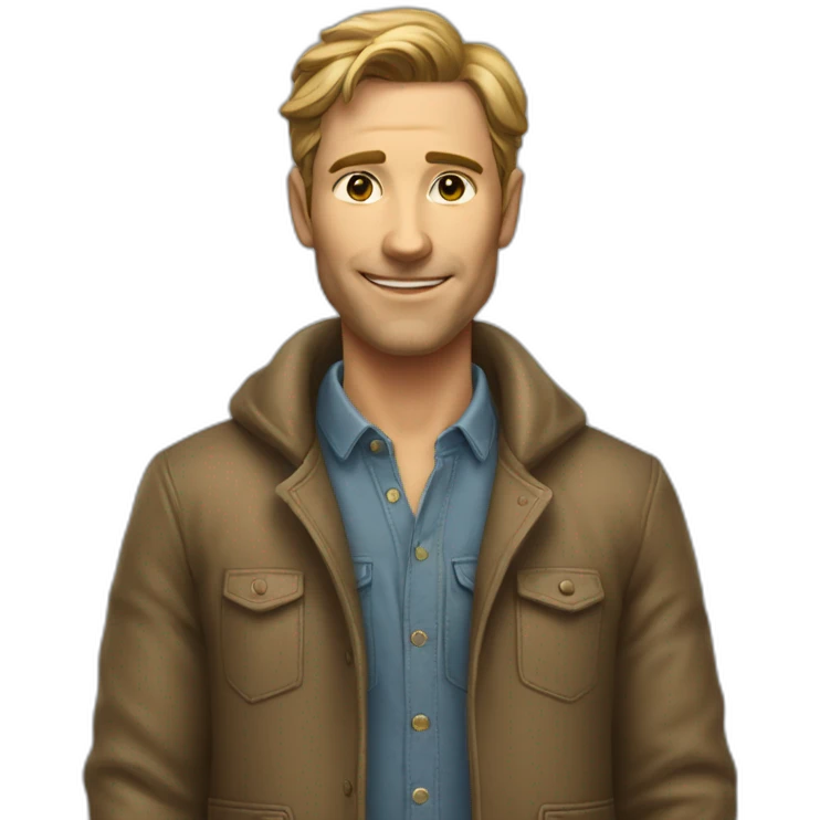 Un homme a poil emoji