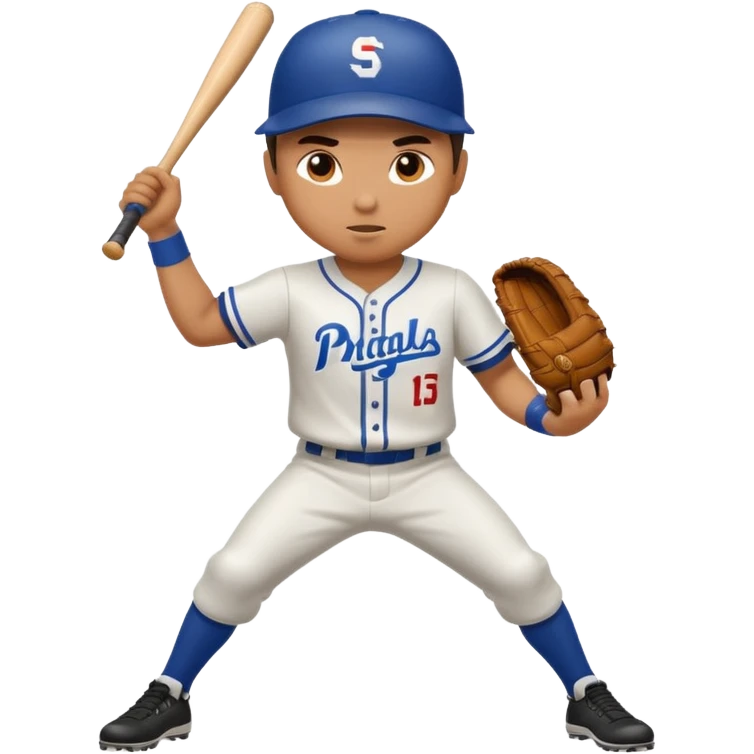 Baseball Player Center Fill emoji