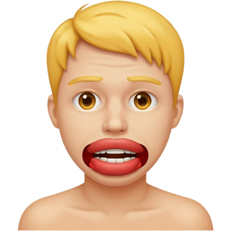 эмодзи с кляпом и он страдает emoji