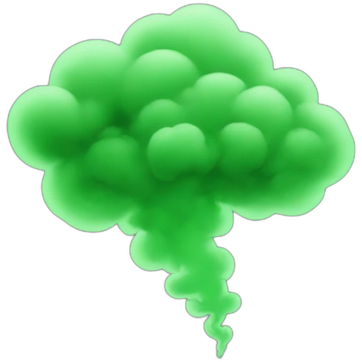 Green smoke emoji