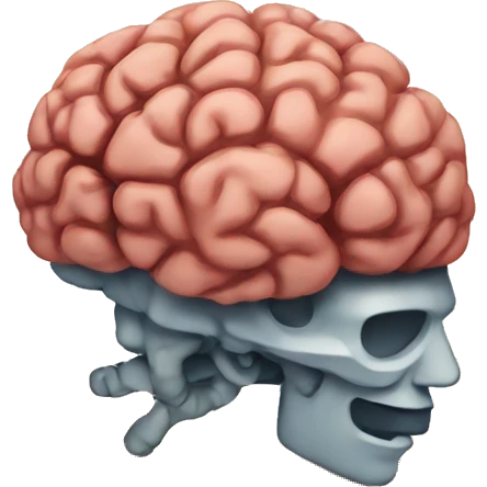 a brain with an explosion  emoji