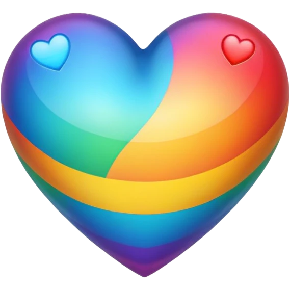Rainbow heart  emoji