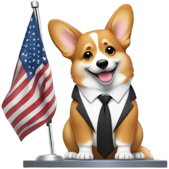 Corgi politician emoji