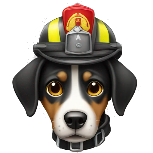 Perro bombero emoji