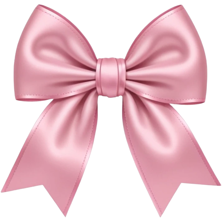 light pink bow on light pink bow emoji