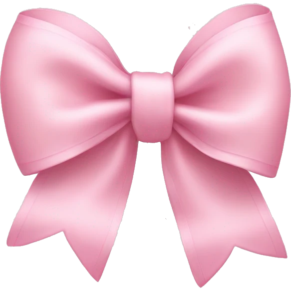 light pink bow on light pink bow emoji