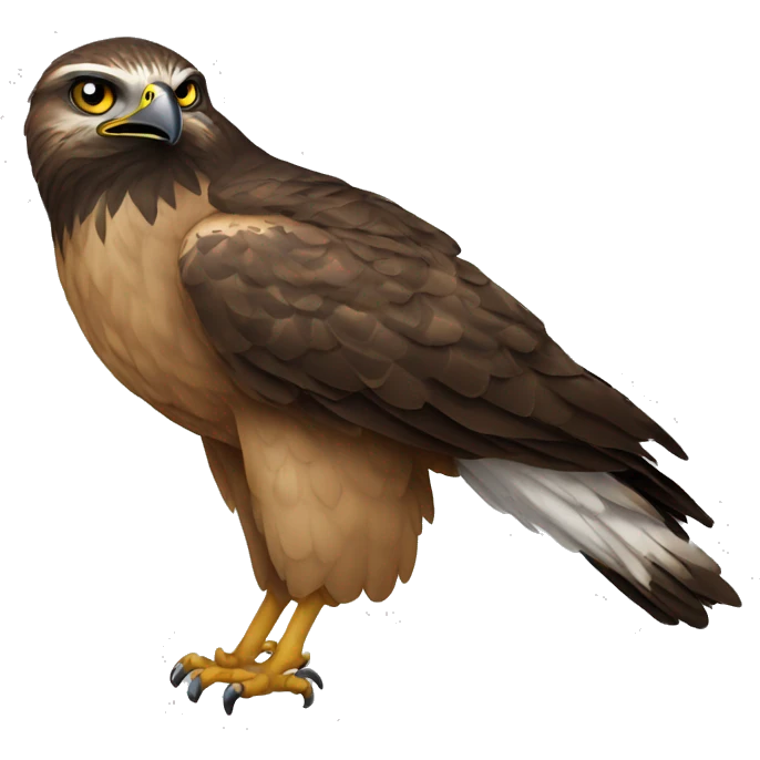 Hawk with text bubble saying “ tuah” emoji