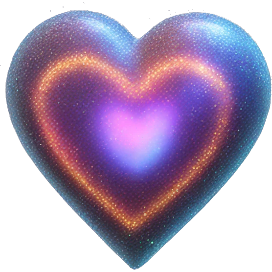 holographic heart emoji