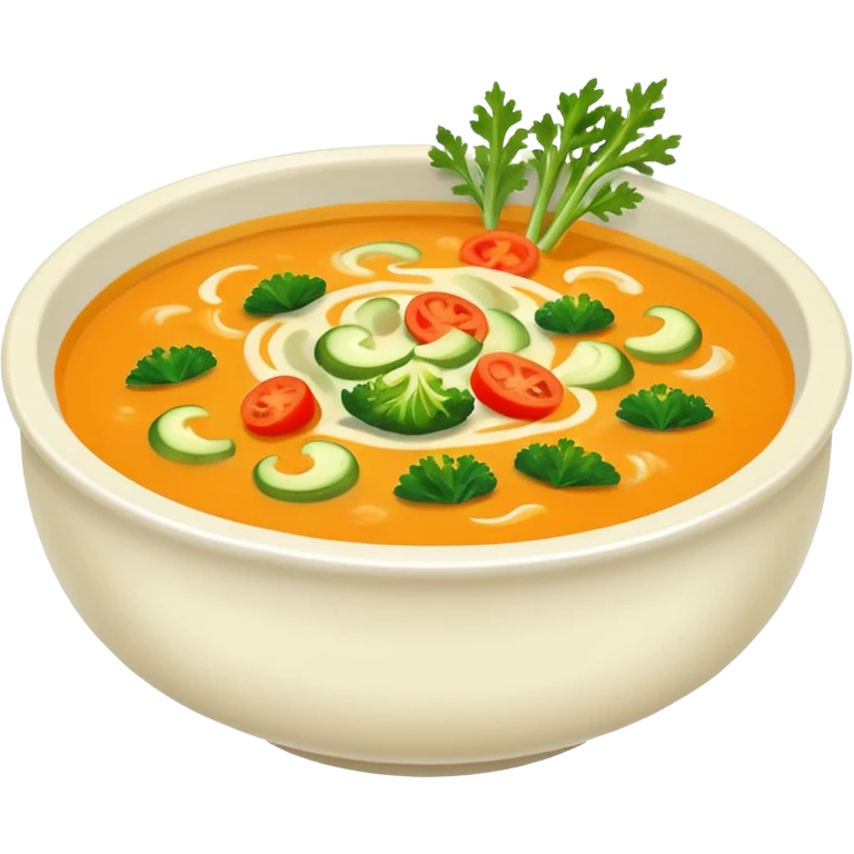 Soup realistic restaurant style  emoji