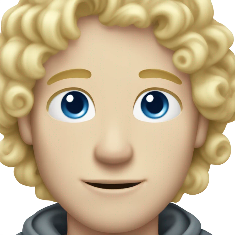 light curl blonde 30yo man blue eyed pale skin emoji