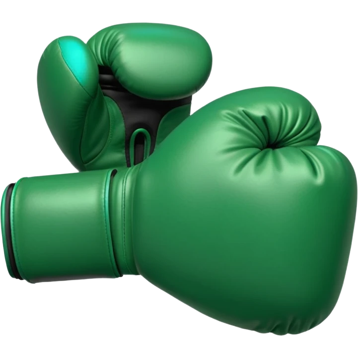 singular gree boxing glove with the back facing frontwards and pointed up emoji
