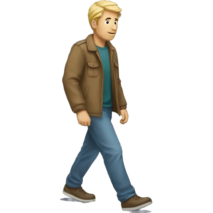 man walking on road emoji emoji