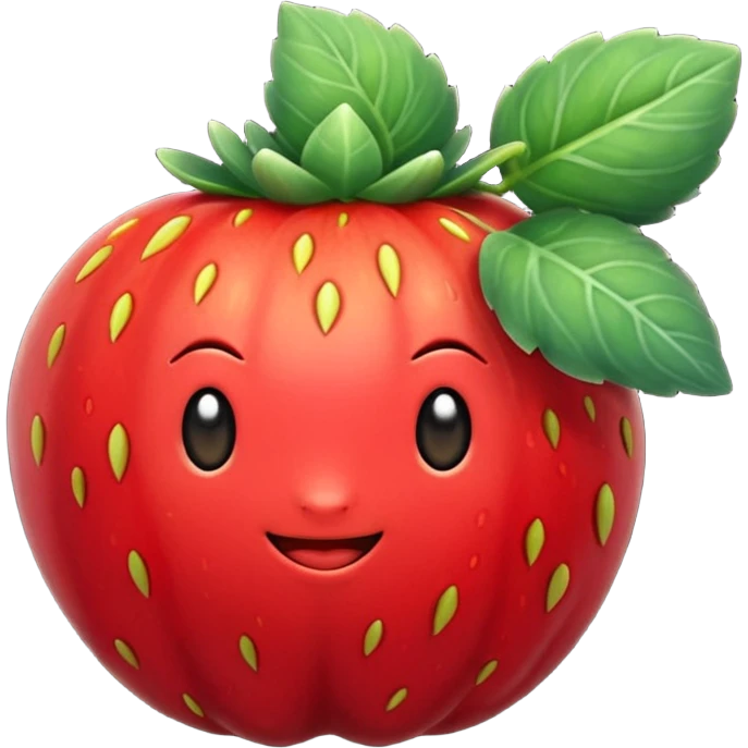 Uma tigela de morango emoji