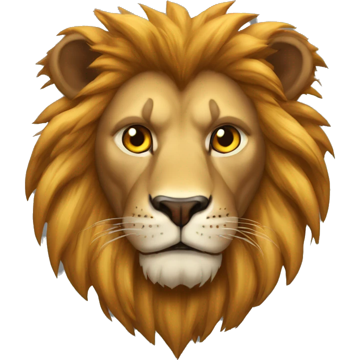 lion enrage avec les yeux rouges emoji