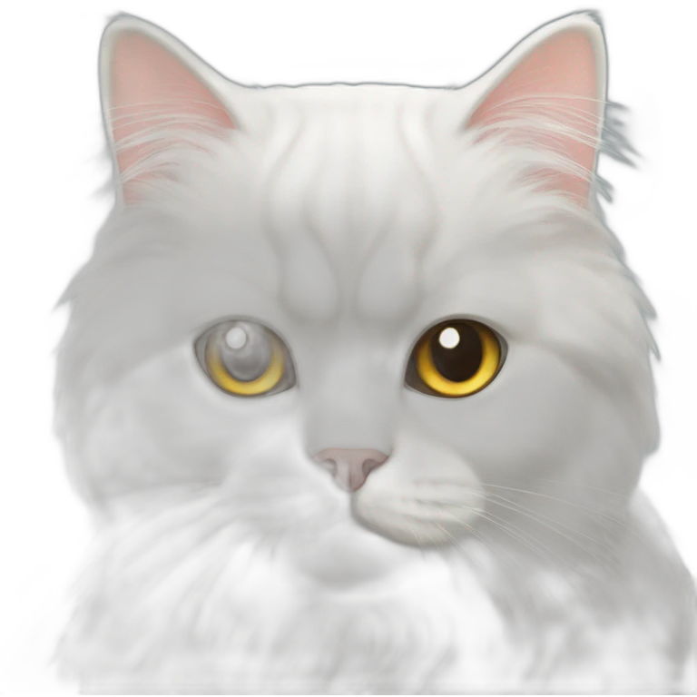 white persian cat emoji