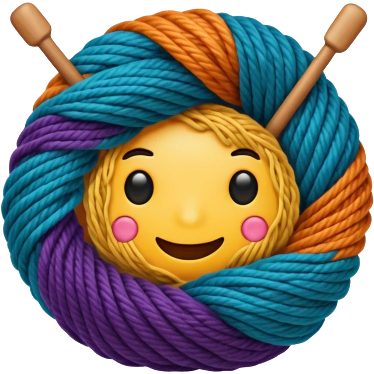 Knitting emoji emoji