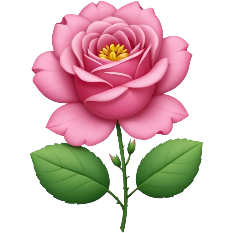 UNE SEULE FLEUR ROSE emoji