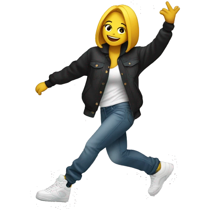 Chica bailando hip-hop  emoji