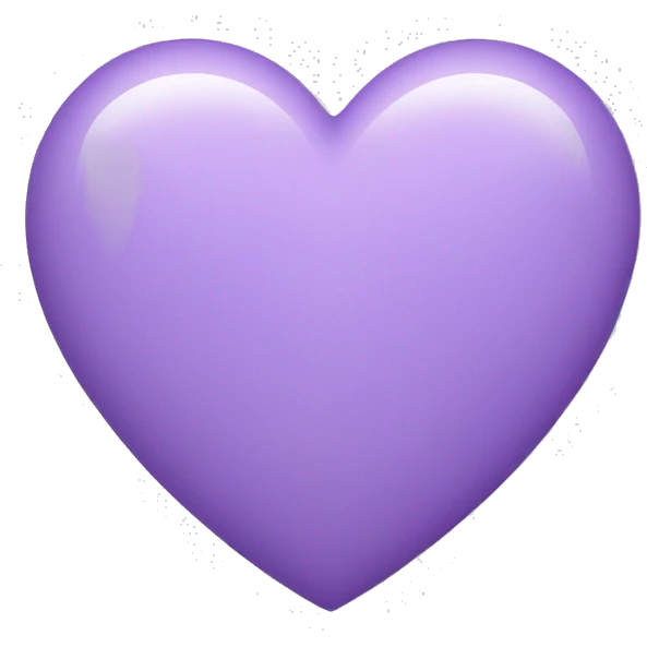 Light purple heart emoji