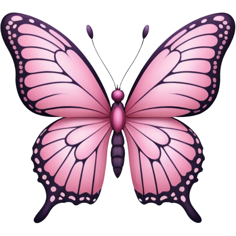 Pink butterfly emoji emoji