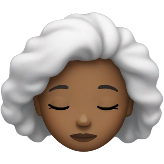 black girl sleeping emoji