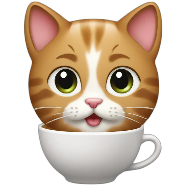 Kitty barista emoji