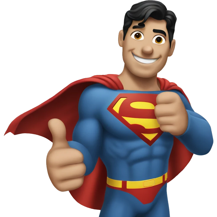 superman thumbs up emoji