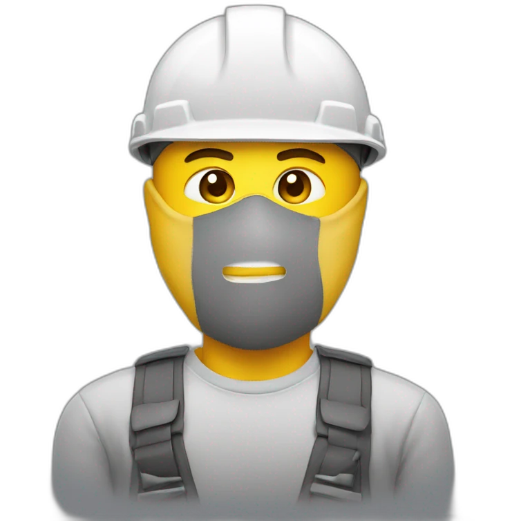 masked builder emoji