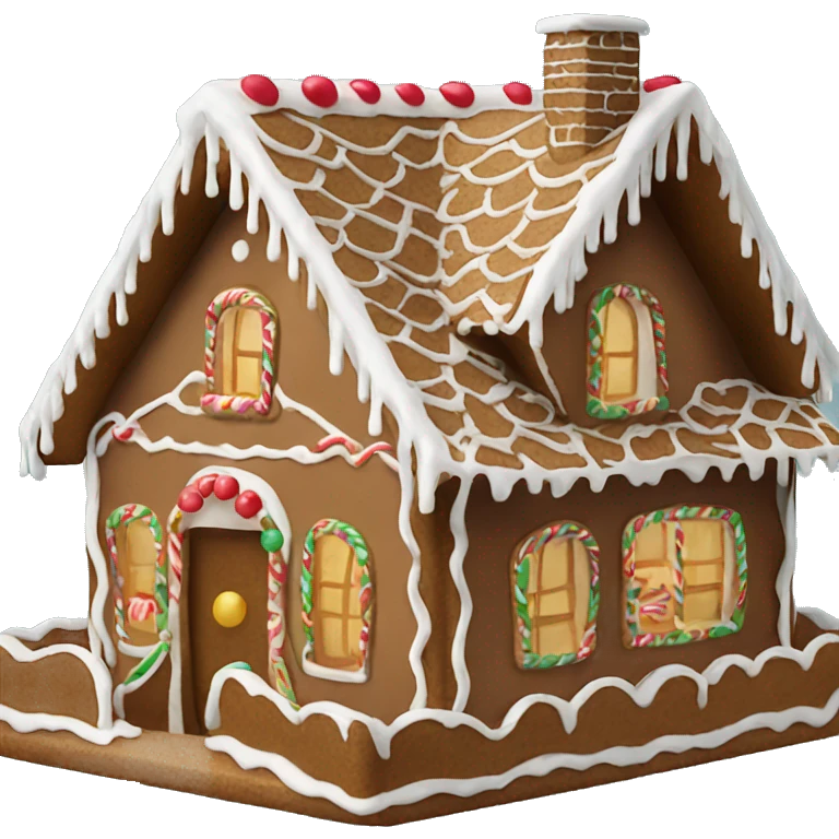 gingerbread house emoji